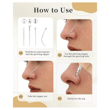 Piercing Taper Grabber Tool voor Het Verwisselen van Sieraden - Flat Back Earrings Applicator Tool, Body Piercing Kit voor Oorlippen