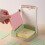 Sticky Note Holder,for 3x3/4x4 Sticky Note Stencil Dispenser with Template,Memo Pad Organizer for Office Green 4