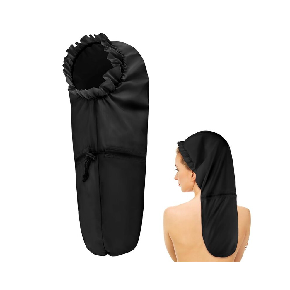 Large Shower Cap for Braids, Extra Long Shower Cap for Women Long Hair & Locs, Waterproof Hair Bonnets for Dreadlocks