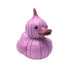 Whimsical Onion Duck Decor Figurines, 3D Resin Duck Garden-Themed Desktop Sculpture, Novelty Onion Ducks