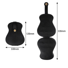 Guitar Pick Case PU Pick Box Multi-Slot Guitar Pick Holder,Guitar Pick Case for Storing Black