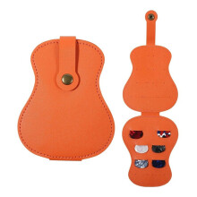 Gitarrenplektrum-Etui Aus PU-Leder, Mehrfach-Plektrumhalter, Schwarzes Gitarrenplektrum-Etui Zur Aufbewahrung