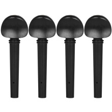 4pcs Viola Peg String Tuning Keys Pegs Ebony Wood String Instrument Accessories Viola Parts