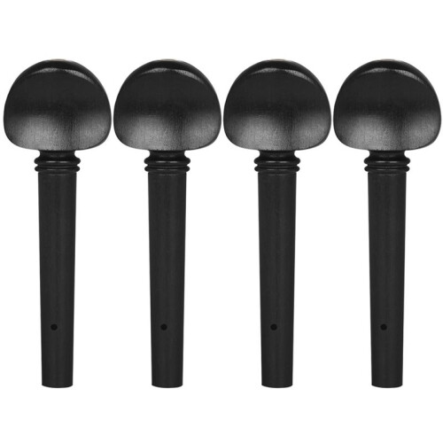4pcs Viola Peg String Tuning Keys Pegs Ebony Wood String Instrument Accessories Viola Parts