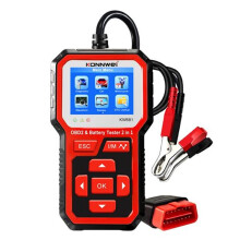 KONNWEI KW681 Autobatterietester OBD2 Scanner-Tool 2 in 1 6-12V OBD2 Auto-Fehlerdiagnosegerät Unterstützt 9 Sprachen