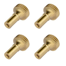 Knop voor Lampenschakelaar van Messing, Vervanging voor aan-/Uitschakelaar, Standaardmaat Draaiknop, 4 Stuks