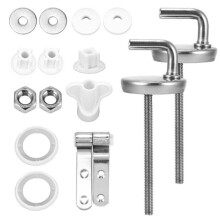 Toilet Hinges Universal Top Fix Hinge Stainless Steel Replacement Toilet Parts