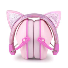 Cat Ears Kids Earmuffs Adjustable Anti-Noise Hearing Protector for Children for Study & Sleep Noise Cancelling
