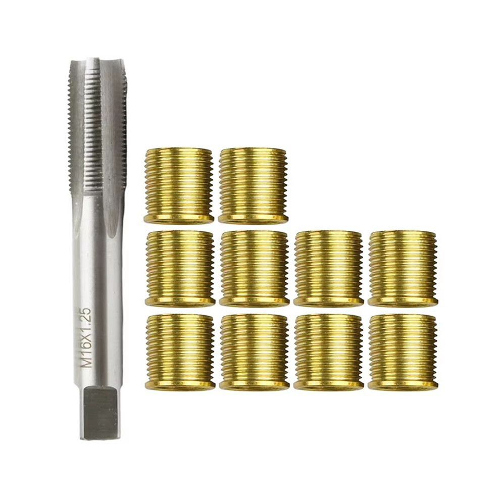 Thread Repair Kit M16x1.25 Thread Tap M14x1.25 Thread Inserts For Restoring Damaged Threads Car Pro Coil Tool 4713694616421