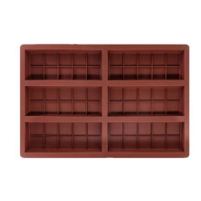 6 Consecutive Large Chocolate Molds High Temperature Resistant Baking Appliance Food-Grade Silicone Chocolate Mold