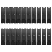 20 Stück Gitterhaken für die Wand, Gitterwand-Bilderhaken, Gitterwandhaken, Aufhänger, Displaypaneele, Lamellenwand, Kerbgitterhaken