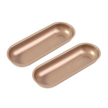 Oval Carbon Steel Hot Dog Cake Mold Pastry Bakeware DIY Cake Non Stick Toast Bread Mold Pan Kitchen Baking Tool 2pcs