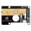 Waveshare PCIe to M.2 Adapter Board for Raspberry Pi 5 8Gbps Transfer Module Hard Disk Read/Write Faster Module 10