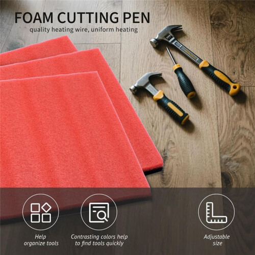 3 Set Tool Box Foam Insert ,Tools Organizer,Kaizen Sheets,Polyethylene Storage Sheets for Toolbox Hard Case US Plug 1