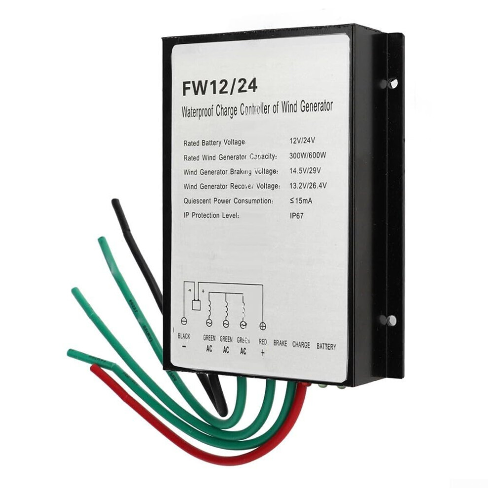 600W Ip67 Waterproof Wind Turbine Charge Controller For Offgrid Battery Bank Aluminum Housing 9169991185880