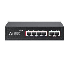 POE 100Mbps Ethernet POE Splitter IEEE 802.3af/At for IP Camera Wireless AP Wifi Router US Plug 6