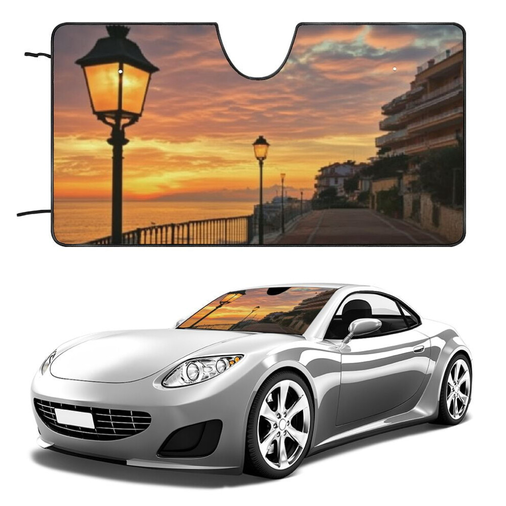 Foldable Car Windshield Sun Shade 55X30 In 963904301157