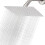 12" Rectangular Rain Shower Head, High-Flow Stainless Steel, High Pressure, Low-Water-Flow Performance, Brushed Nickel 1