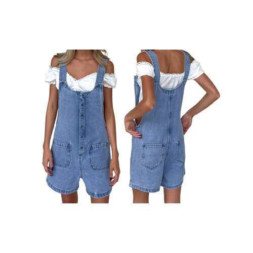 (XL, Sky Blue) Γυναικεία φαρδιά τζιν για streetwear 1