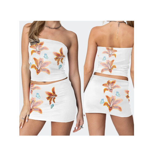 (L, White) Set de vară și club 1
