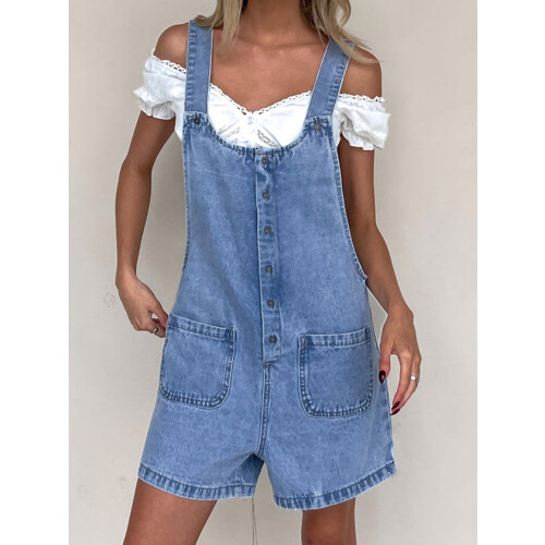 (XL, Sky Blue) Γυναικεία φαρδιά τζιν για streetwear 2