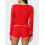 (L, Red) Γυναικείο Σετ Lounge και σορτς. 6
