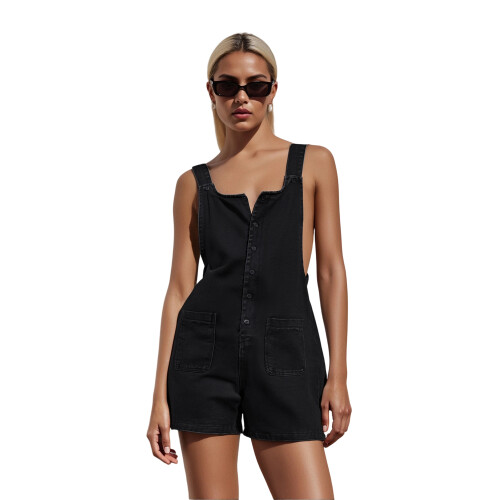(XL, Black) Γυναικεία φαρδιά τζιν για streetwear 1