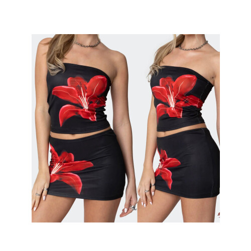 (L, Black) Set de vară și club 1