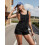 (XL, Black) Γυναικεία φαρδιά τζιν για streetwear 8
