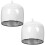 Support pour chapeau en PVC – Lot de 2 1