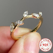 925 Sterling Silver Leaf Branch Ring for Women – 5 Sizes, Elegant Jewelry for Daily Wear, Party, Wedding, Valentine's Day Gift
