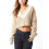 (S, Khaki) Pulls courts d'automne en maille 2