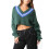 (S, Green) Pulls courts d'automne en maille 2