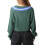 (S, Green) Pulls courts d'automne en maille 5