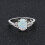 Women's white fire opal alloy ring size 5-11 6