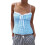 (L, Sky Blue) Topuri de vară camisole ajustate 1