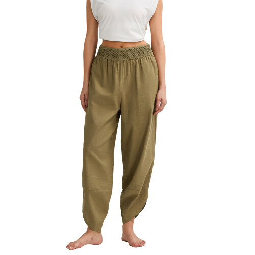 (XL, Army Green) Ανδρικά παντελόνια γιόγκα, παντελόνια διαλογισμού