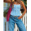 (L, Sky Blue) Topuri de vară camisole ajustate 6