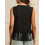 (XL, black) Γυναικείο γιλέκο σουέτ με φούντες 9