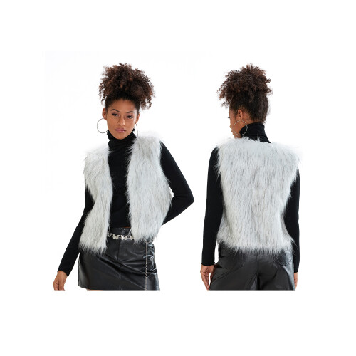 (L, Light Grey) Γυναικείο Γιλέκο από Casual Street 1