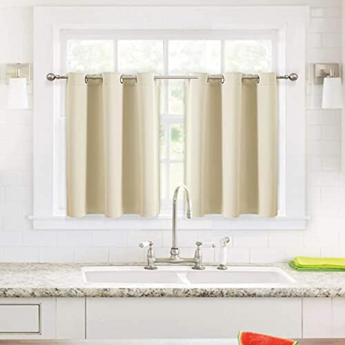 Cortinas térmicas con ojales, 2 paneles, 42 x 63 pulgadas. 2