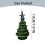 Ceramic Christmas Tree 7.5 inch with 28 Multicolored Lights 3