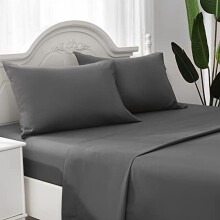 Ensemble de draps en microfibre pour lit queen – Poches extra profondes,
