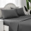 Ensemble de draps en microfibre pour lit queen – Poches extra profondes, 1