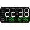 8.4" LED Wall Clock - Large Digits, Borderless, Black 1