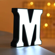 Lampe LED avec lettres de l'alphabet – 26 caractères, fonctionne sur piles