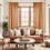 Burnt Orange Boho Curtains 63 Inch 2 Panels 3