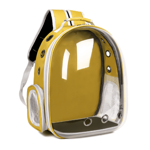 Cat Carrier,Panoramic View Cat Backpack,Ergonomic Comfort Cat Backpack Carrier,Stylish & Practical Cat Bag,Yellow
