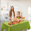 Plastic Tablecloth Waterproof Vinyl 54x72 Inch Grass Green 5