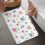 Tapete de banheiro floral antiderrapante em microfibra, 50 x 80 cm (20 x 32 polegadas) 2